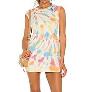 Young, Fabulous & Broke (YFB) Colt Colorful Tie-Dye Sleeveless Mini‎ Dres…
